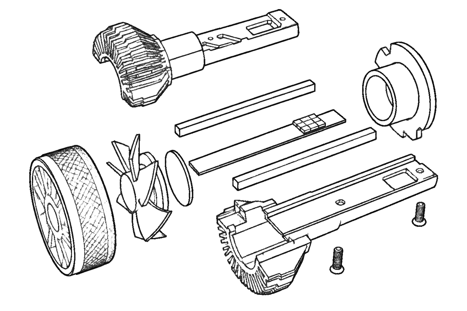 E100PRO — Component drawing